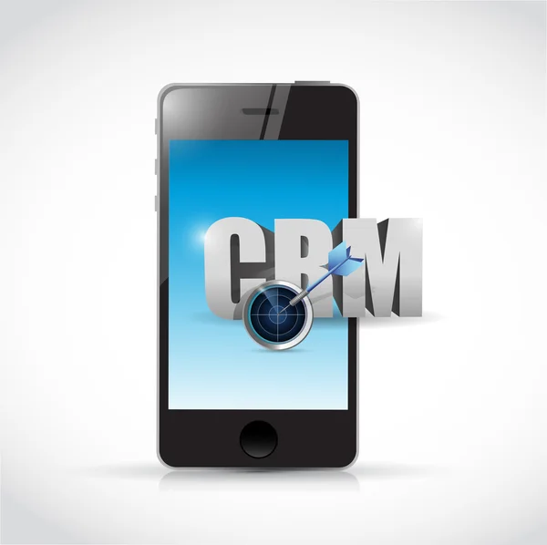 Phone crm message illustration design — Stock Photo, Image