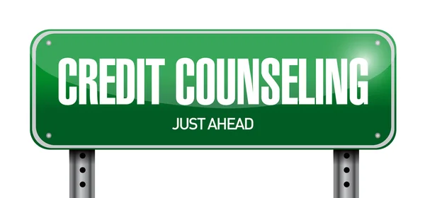 Credit counseling sign illustration design — Stock Photo, Image