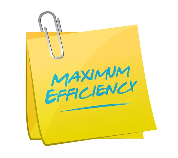 Maximum efficiency post illustration — Stock Photo, Image