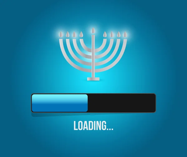 Hanukkah loading concept illustration — Stock Photo, Image