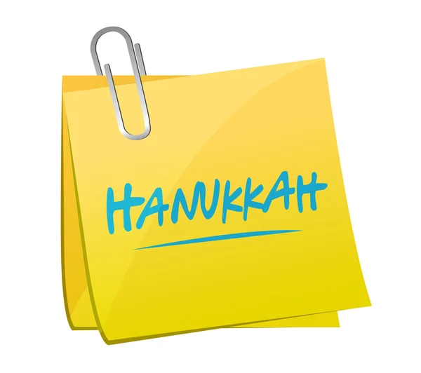 Hanukkah memo post ilustración diseño —  Fotos de Stock