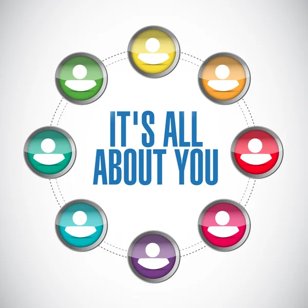 Its all about you. people network. — Stock Photo, Image