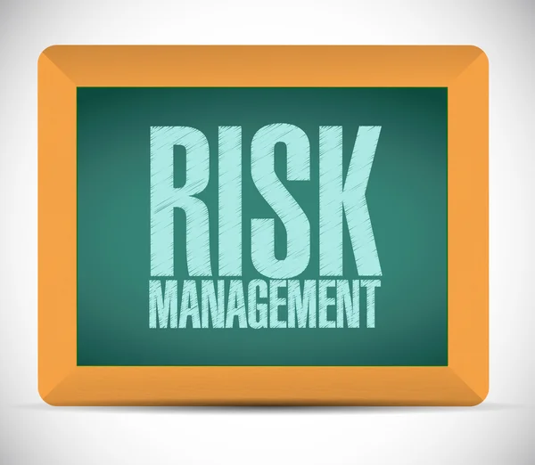 Risk management board tecken illustration — Stockfoto