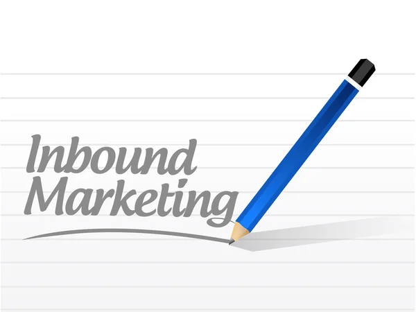 Inbound marketing message illustration design — Stock Photo, Image