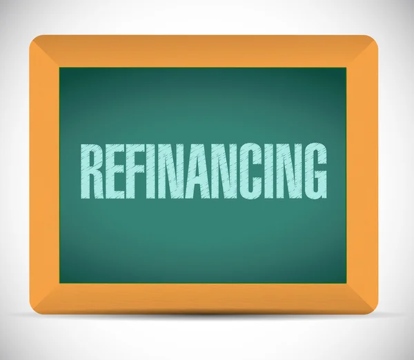 Işareti illüstrasyon tasarımı refinancing — Stok fotoğraf