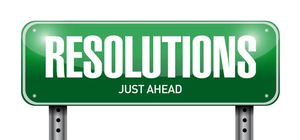 Resolutions road sign illustration design — Stock Photo, Image