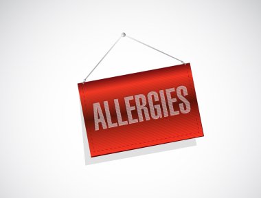 Alerji işareti illüstrasyon tasarım asılı