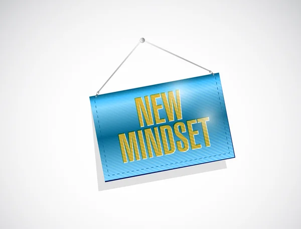 New mindset banner sign illustration design — Stock Photo, Image