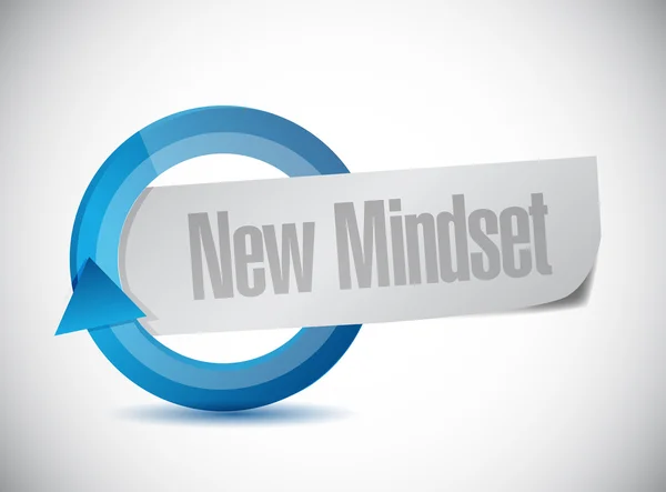 New mindset cycle sign illustration design — Stock Photo, Image