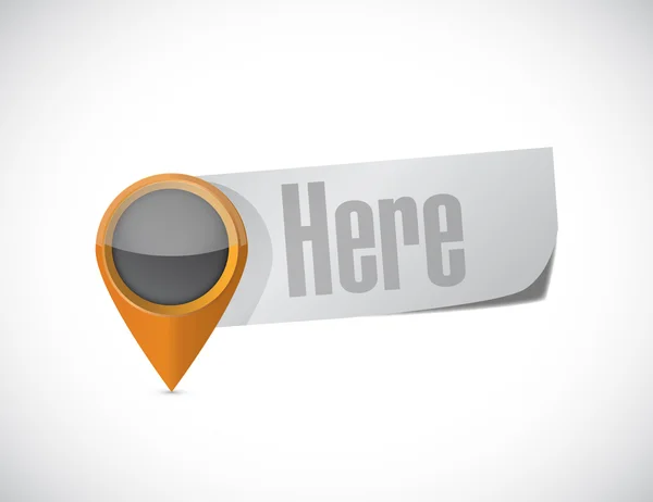 You are here arrow illustration sign — Stock Photo © alexmillos #6417185