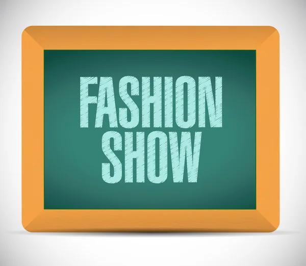 Fashion show message sign illustration design — Stock Photo, Image