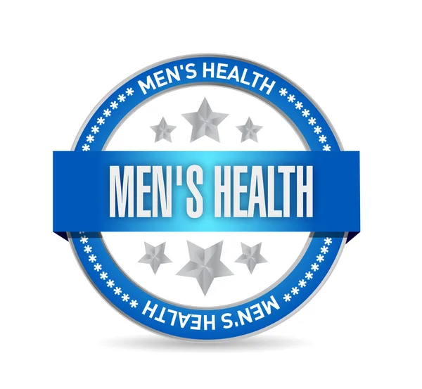 Mens health seal illustration design — Stock Photo, Image