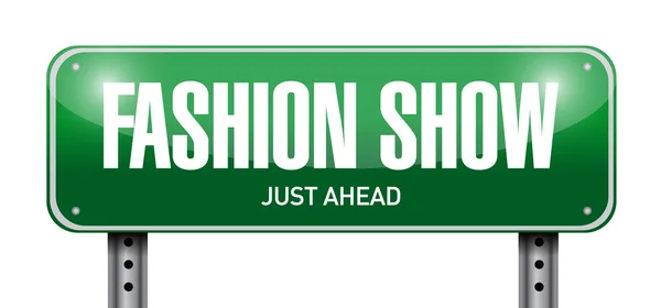 Fashion show road sign illustration design — Stock Photo, Image