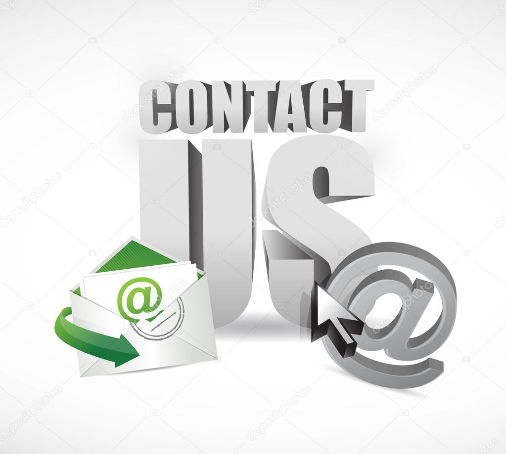 contact us email concept illustration