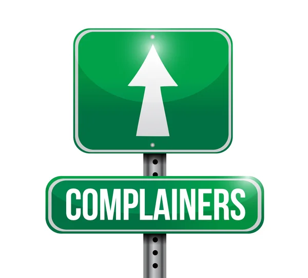 Complainers straatnaambord afbeelding ontwerp — Stockfoto