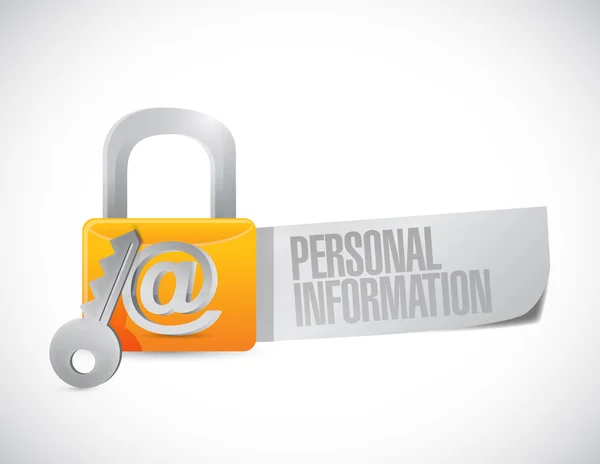Personal information secure. concept — Stock Photo, Image