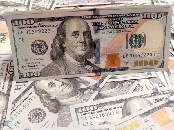 Background with money american hundred dollar — Stock Photo, Image