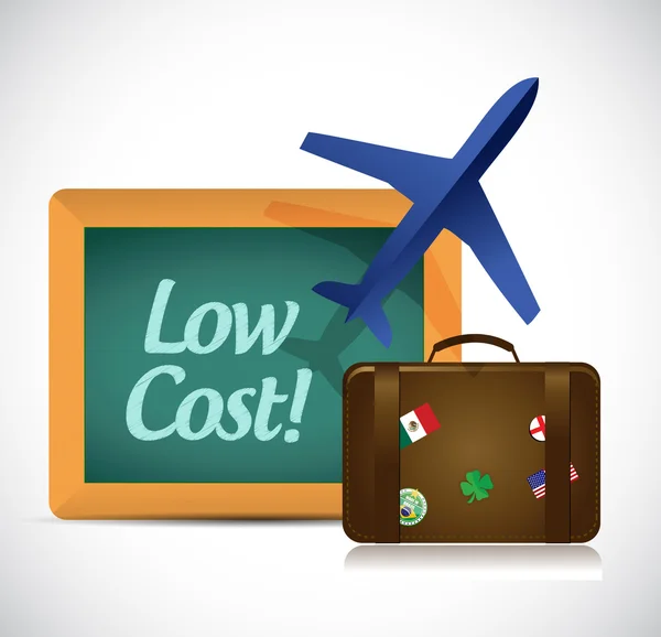Travel low cost concept illustration design — Stock Photo, Image