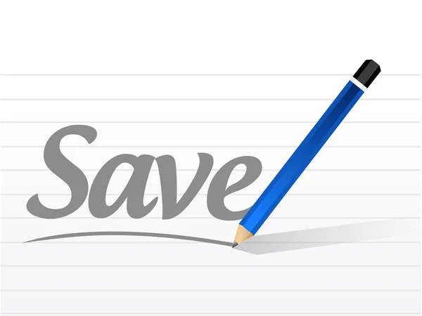 Save message sign illustration design — Stock Photo, Image