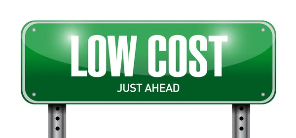 Low cost street sign illustration design — Stock Photo, Image