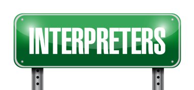 tolken weg teken afbeelding ontwerp