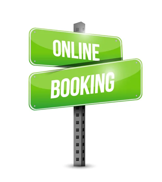 Online booking sign illustration design — Stock Photo, Image