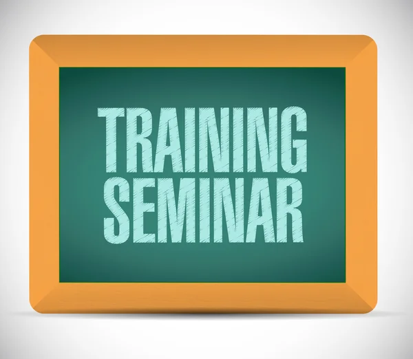 Training seminar board sign illustration design — Stock Photo, Image