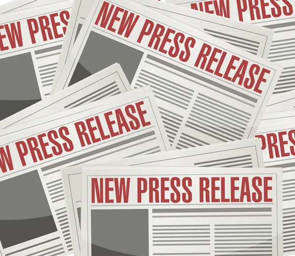 New press release illustration design — Stock Photo, Image