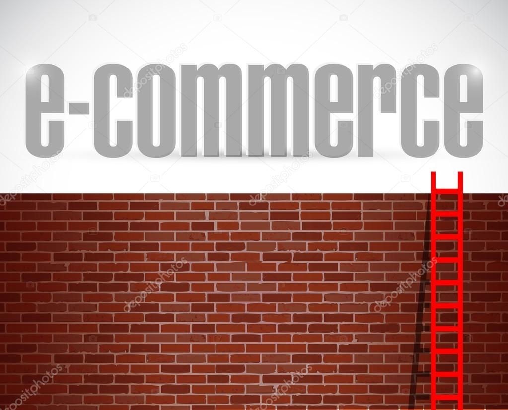 e-commerce ladder illustration design