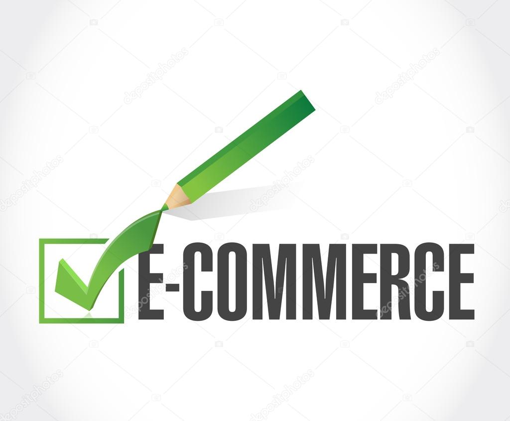 e-commerce check of approval illustration