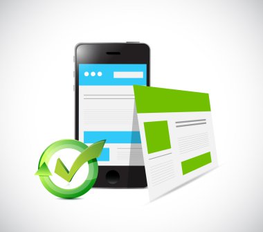 telefon web duyarlı site illüstrasyon tasarımı