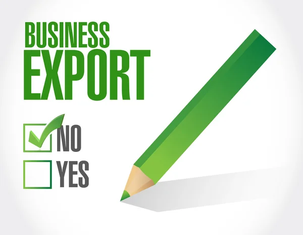 Business export check list illustration — Stock Photo, Image