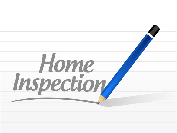 Home inspection message sign illustration design — Stock Photo, Image