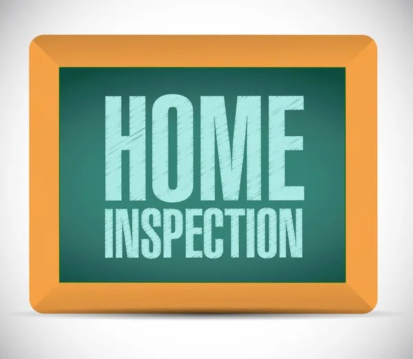 Home inspection board sign illustration — Stock Photo, Image