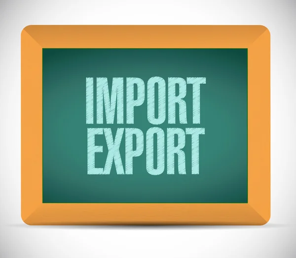 Import export board sign illustration design — Stock Photo, Image