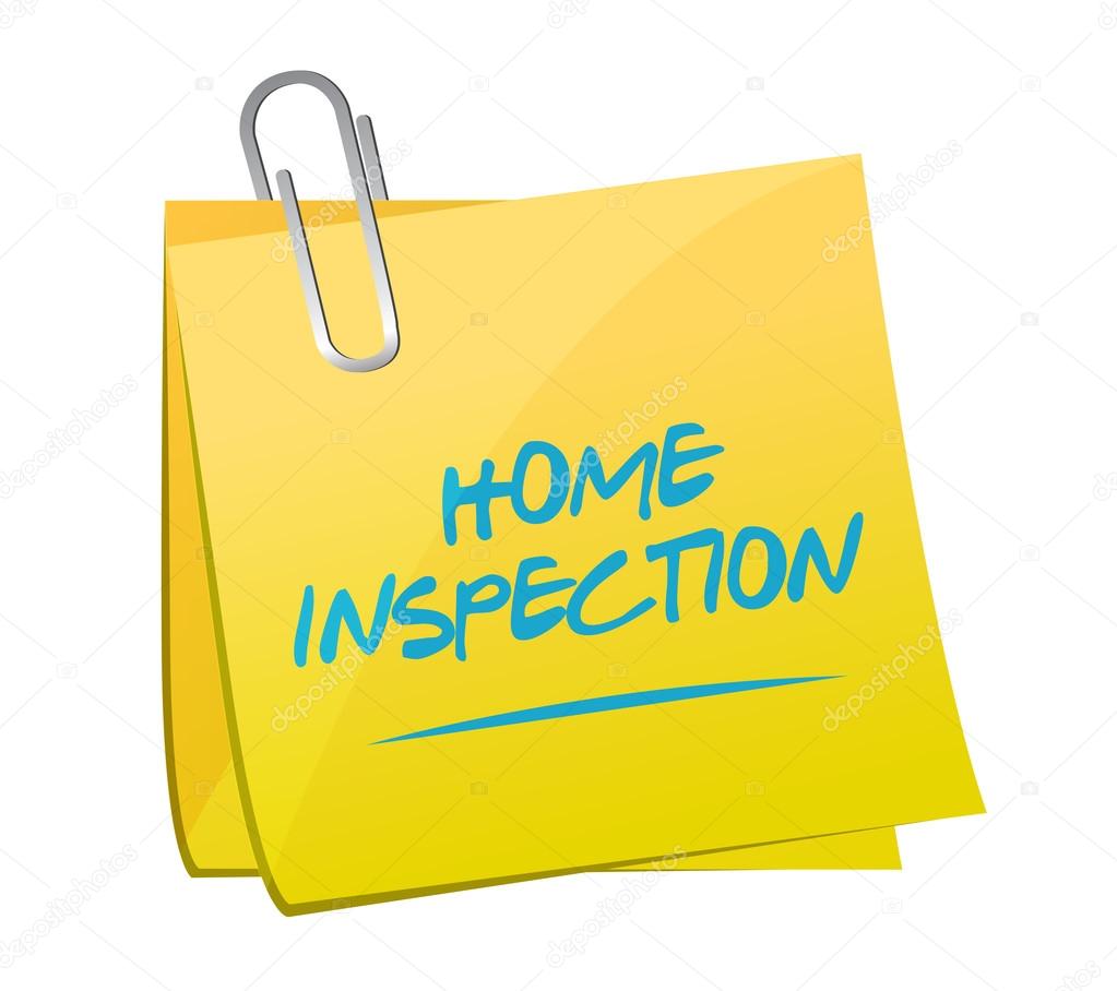 home inspection memo post illustration design