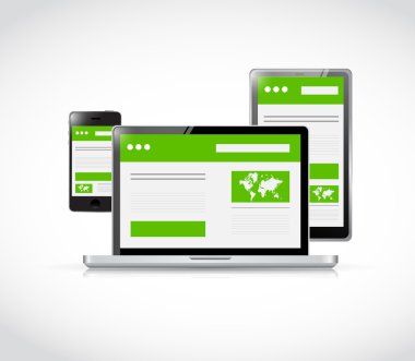 duyarlı teknoloji illüstrasyon tasarımı