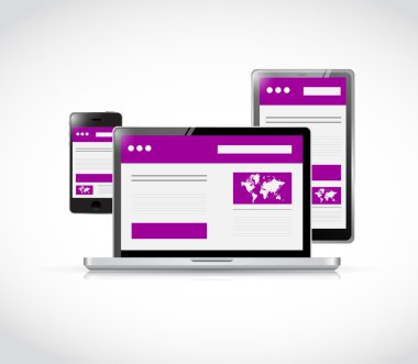 duyarlı teknoloji illüstrasyon tasarımı