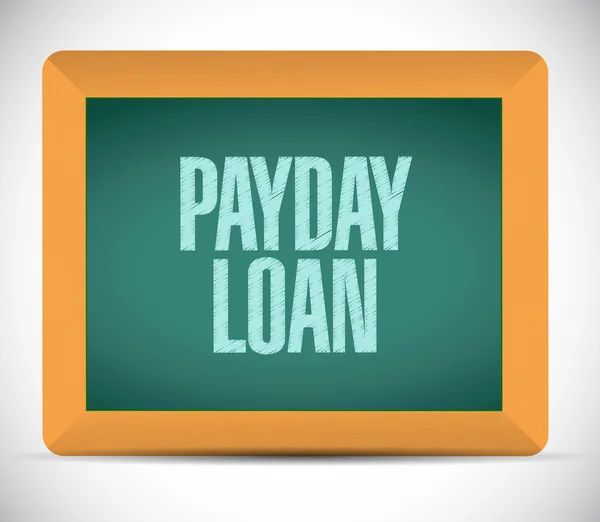 Payday loan board sign illustration design — Stock Photo, Image