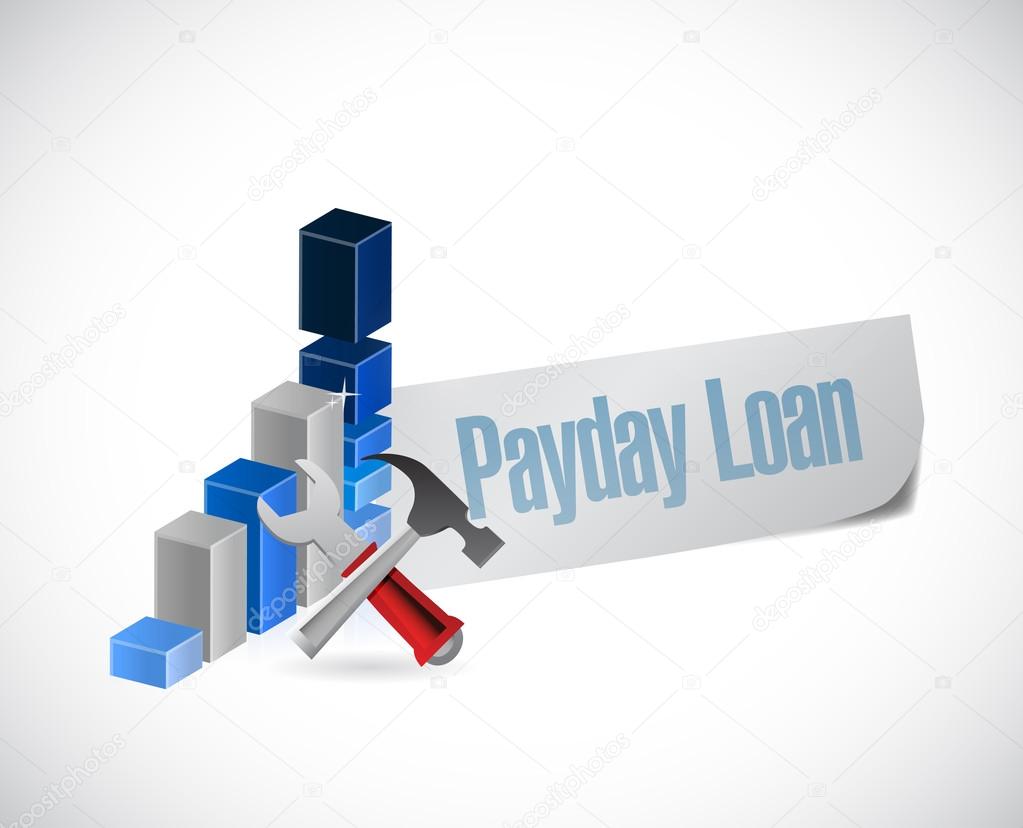 business payday loan illustration design