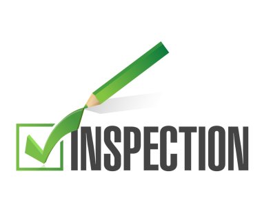 inspection check mark illustration design clipart