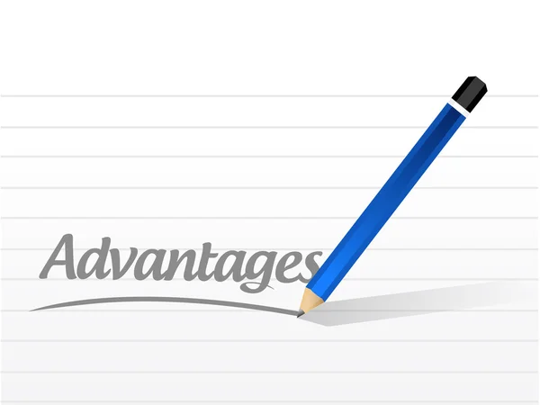 Advantage message sign illustration — Stock Photo, Image