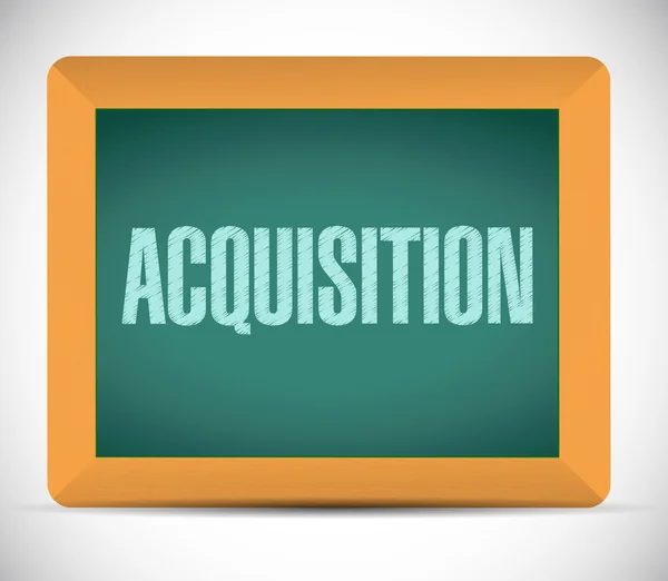 Acquisition board sign illustration design — Stock Photo, Image