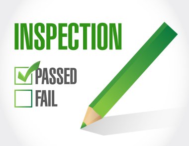 passed inspection check list illustration design clipart