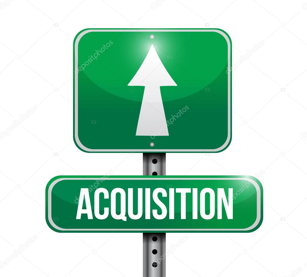 acquisition road sign illustration design