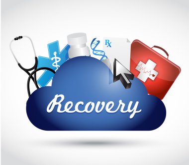 Kurtarma tıbbi sembolleri illüstrasyon