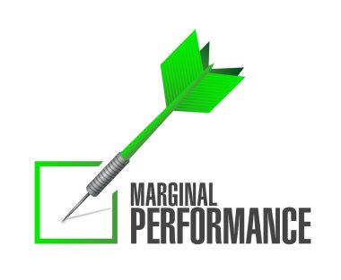 marjinal performans onay dart illüstrasyon