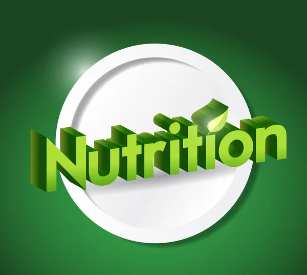 Beslenme işareti illüstrasyon tasarımı — Stok fotoğraf