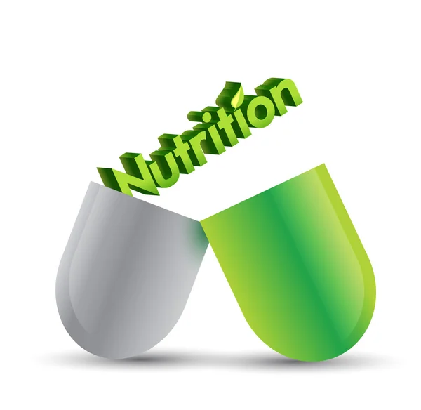 Nutrition pill illustration design — Stock Photo, Image