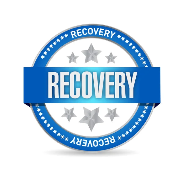 Recovery seal illustration design — Stock Photo, Image